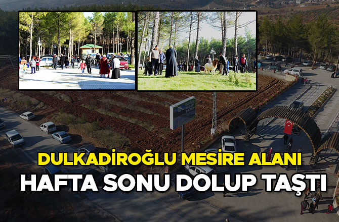 DULKADİROĞLU MESİRE ALANI HAFTA SONU DOLUP TAŞTI