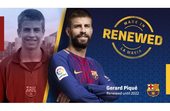 Barcelona Pique’nin sözleşmesini uzattı