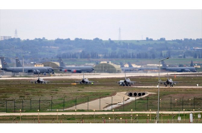 İncirlik'te Türk savaş uçakları hazır bekliyor