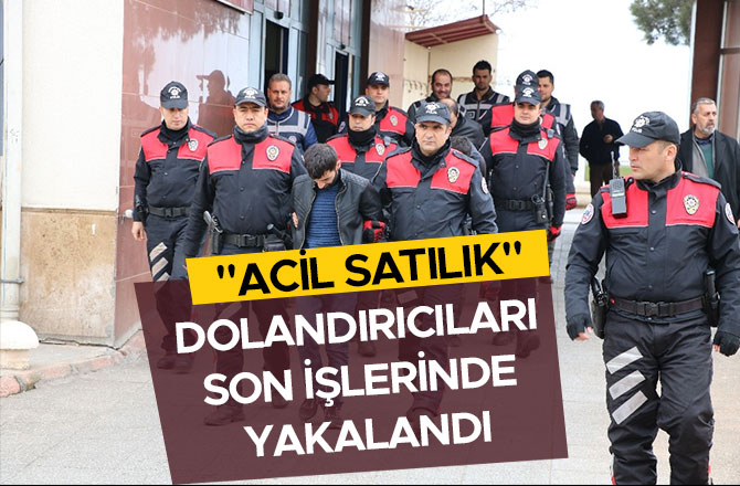 "ACİL SATILIK" DOLANDIRICILARI SON İŞLERİNDE YAKALANDI