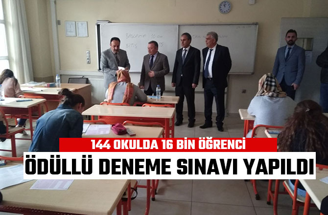 ÖDÜLLÜ DENEME SINAVI YAPILDI