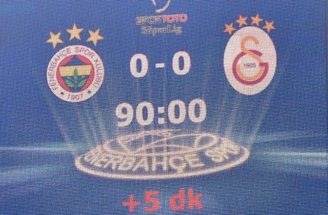 BU SEZON İKİ DERBİ DE 0-0 BİTTİ