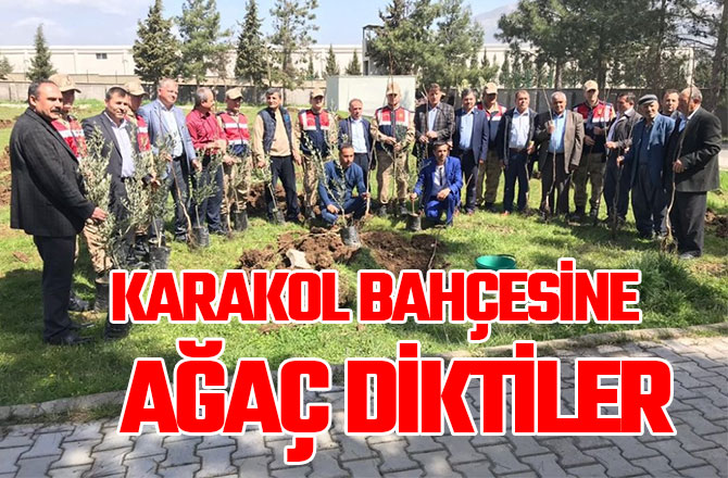 KARAKOL BAHÇESİNE AĞAÇ DİKTİLER