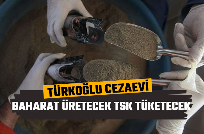 TÜRKOĞLU CEZAEVİ BAHARAT ÜRETECEK TSK TÜKETECEK