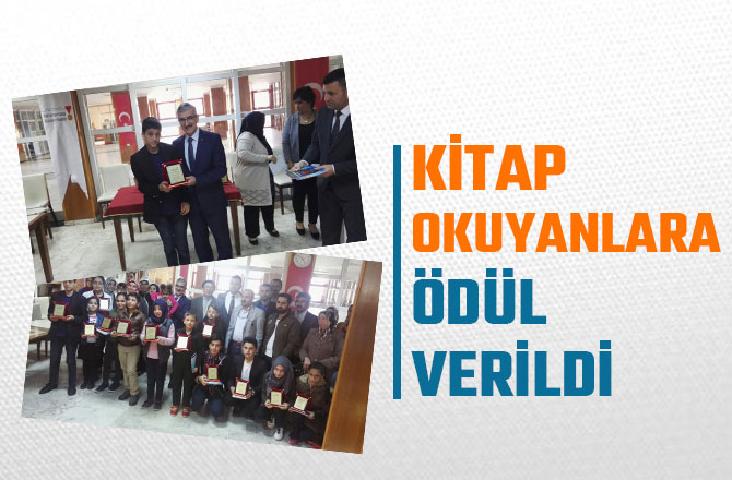 KİTAP OKUYANLARA ÖDÜL VERİLDİ