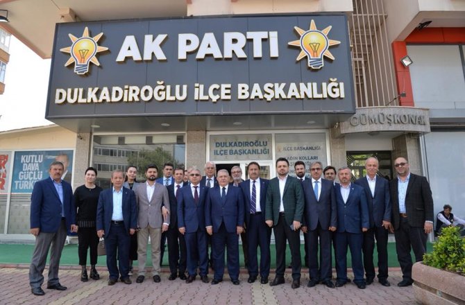 AK PARTİ DULKADİROĞLU İLÇE BAŞKANINA ‘’HAYIRLI OLSUN’’ ZİYARETİ DEDİ