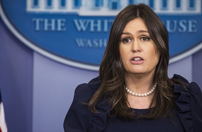 BEYAZ SARAY SÖZCÜSÜ SANDERS: TRUMP SURİYE KONUSUNDA SEÇENEKLERİ DEĞERLENDİRİYOR