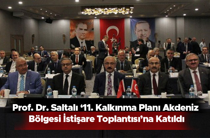 PROF. DR. SALTALI ‘11. KALKINMA PLANI AKDENİZ BÖLGESİ İSTİŞARE TOPLANTISI’NA KATILDI