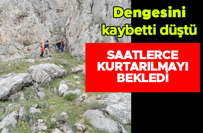 KAYALIKTAN DÜŞEN VATANDAŞ İÇİN SEFERBER OLDULAR