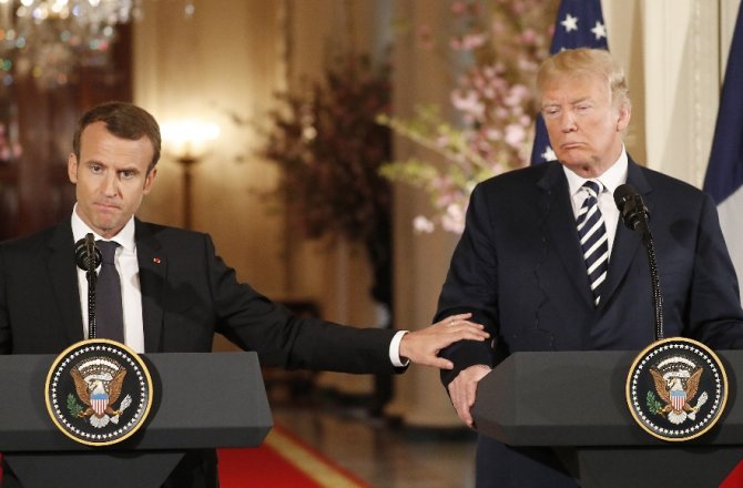 MACRON VE TRUMP’TAN İRAN AÇIKLAMASI