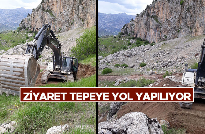 ZİYARET TEPEYE YOL YAPILIYOR