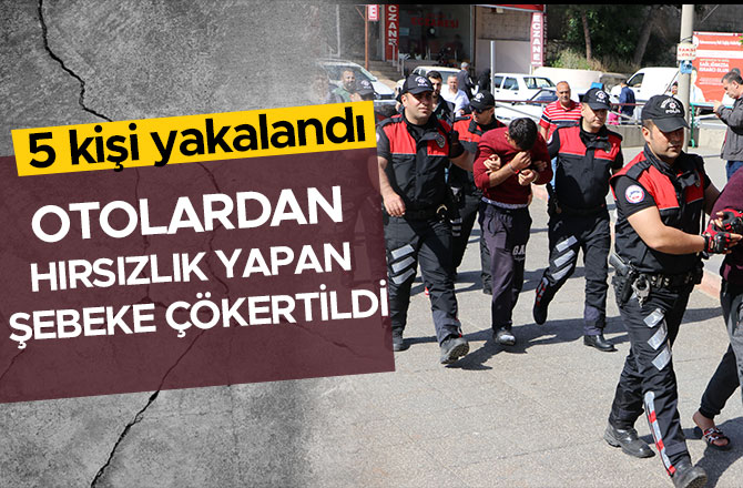 OTOLARDAN HIRSIZLIK YAPAN ŞEBEKE ÇÖKERTİLDİ