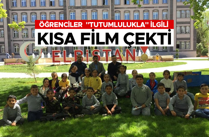 ÖĞRENCİLER  "TUTUMLULUKLA" İLGİLİ KISA FİLM ÇEKTİ