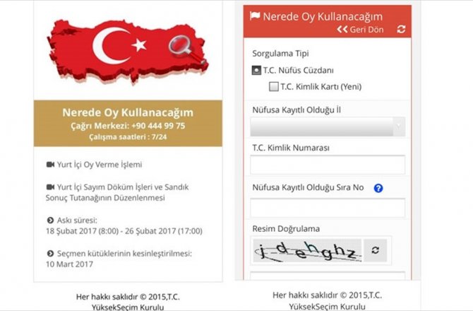 SEÇMEN SORGULAMA MOBİL UYGULAMASI HİZMETTE