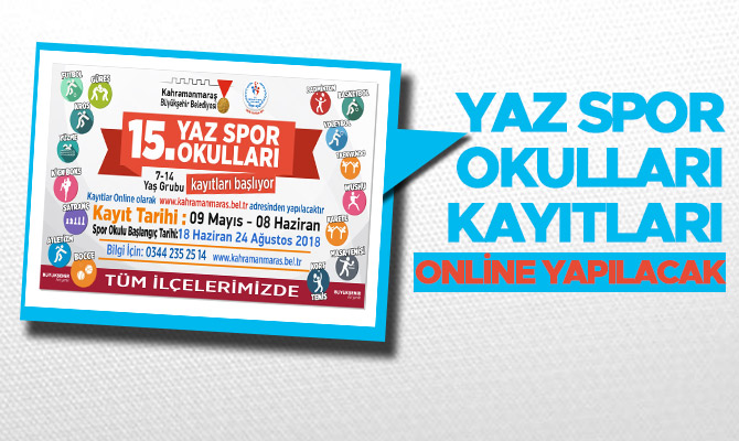 YAZ SPOR OKULLARI KAYITLARI ONLİNE YAPILACAK