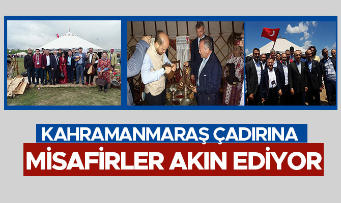 KAHRAMANMARAŞ ÇADIRINA MİSAFİRLER AKIN EDİYOR