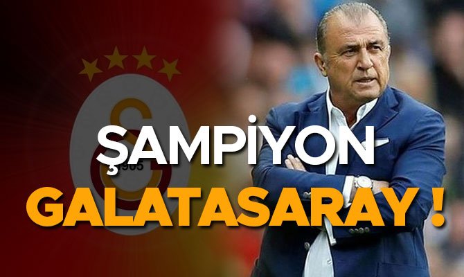 ŞAMPİYON GALATASARAY !