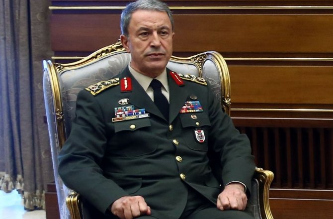 HULUSİ AKAR ABD’Lİ MEVKİDAŞIYLA GÖRÜŞTÜ