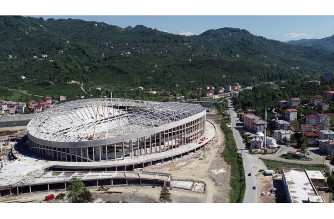 Adını fındıktan alan 'Çotanak Stadı' yıl sonu tamamlanacak