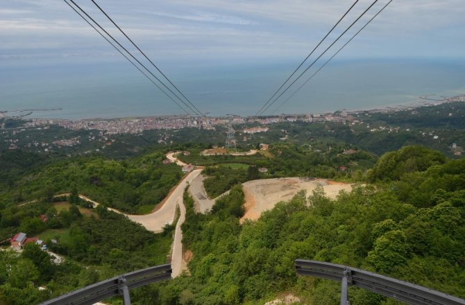 KARADENİZ’İN EN UZUN MESAFELİ TELEFERİK PROJESİ TAMAMLANDI