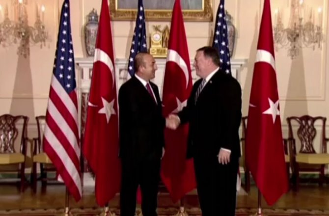 ÇAVUŞOĞLU İLE POMPEO’NUN GÖRÜŞMESİ DEVAM EDİYOR