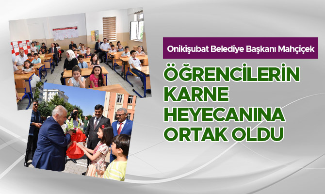 MAHÇİÇEK ÖĞRENCİLERİN KARNE HEYECANINA ORTAK OLDU