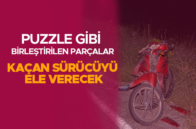 Puzzle gibi birleştirilen parçalar, kaçan sürücüyü ele verecek   