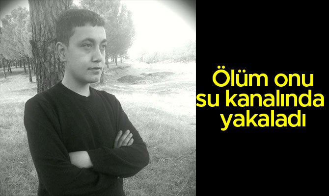 Ölüm su kanalında yakaladı