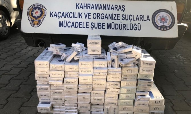 Kahramanmaraş’ta 2 bin 50 paket kaçak sigara ele geçirildi