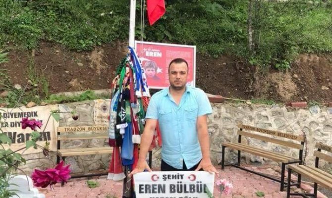 Eren Bülbül’ün mezarını ziyaret etmek için 4 bin kilometre yol katetti