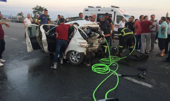 Karadeniz Sahil Yolu’nda trafik kazası: 2 ölü, 6 yaralı