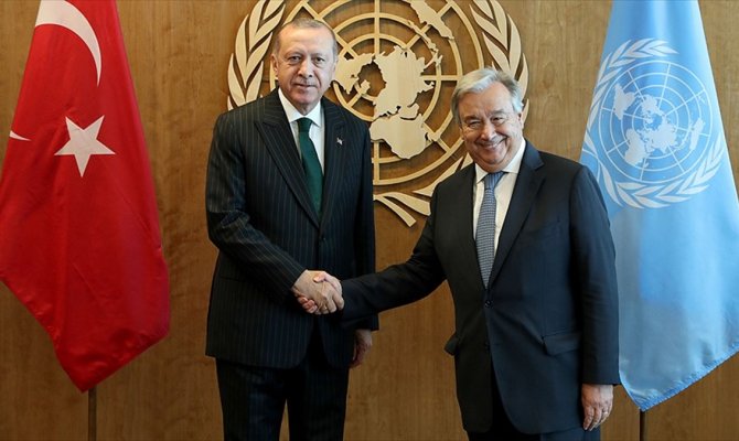 Erdoğan ile Guterres görüştü