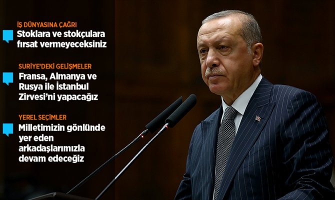 Cumhurbaşkanı Erdoğan: Stoklar konusunda gereğini yapmak görevimiz