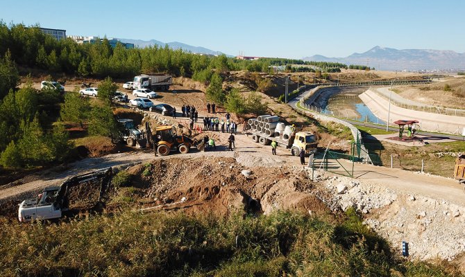 Üniversitemiz Avşar Yerleşkesi Kanalizasyon İnşaatının Temeli Atıldı