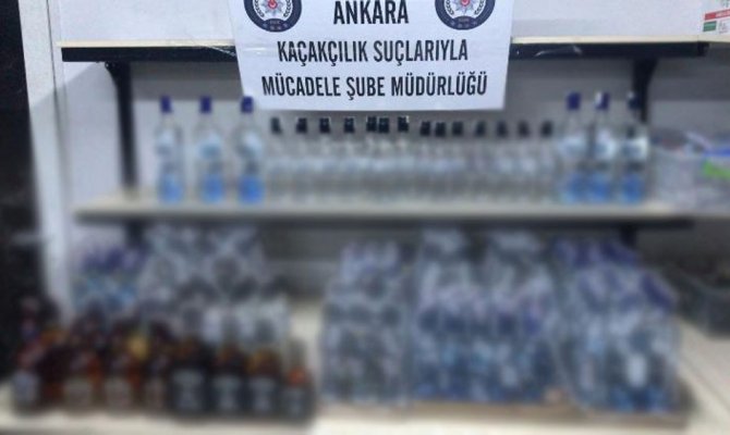 Ankara’da kaçak içki operasyonu: 22 gözaltı