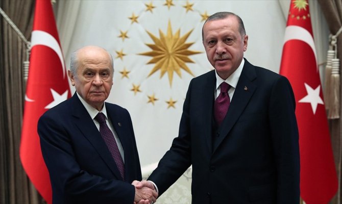 Erdoğan ile Bahçeli görüştü