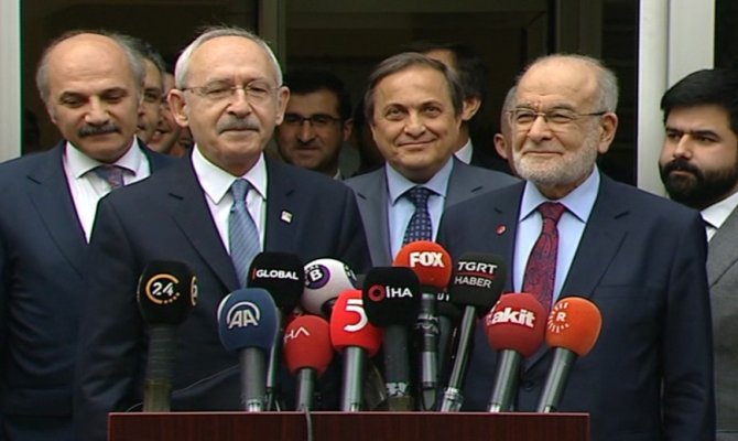 Kılıçdaroğlu, Temel Karamollaoğlu ile bir araya geldi