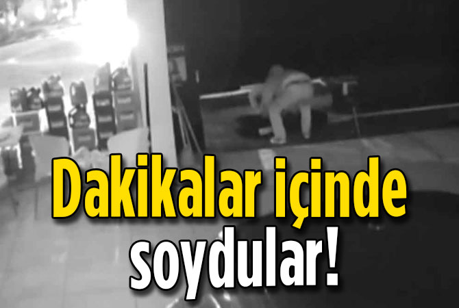 Dakikalar içinde  soydular!