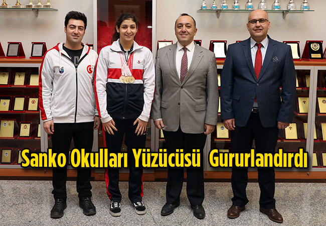 Sanko Okulları Yüzücüsü  Gururlandırdı