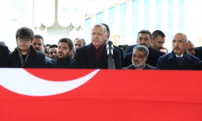 Erdoğan Aksak'ın cenazesine katıldı