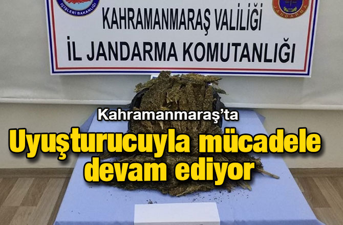 Uyuşturucuyla mücadele devam ediyor