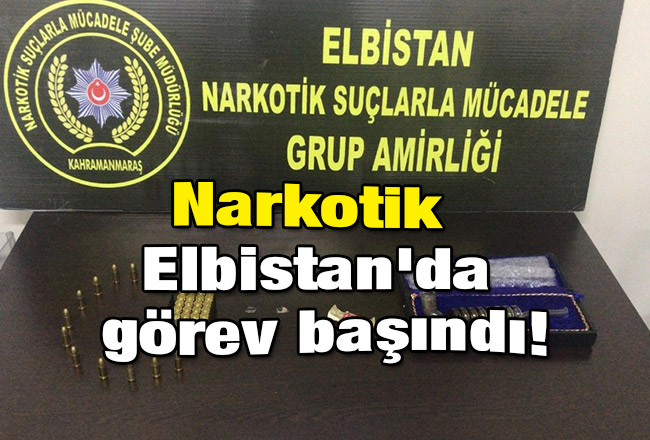 Narkotik Elbistan'da görev başındı!