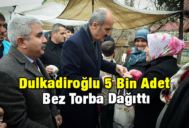 Dulkadiroğlu 5 Bin Adet Bez Torba Dağıttı