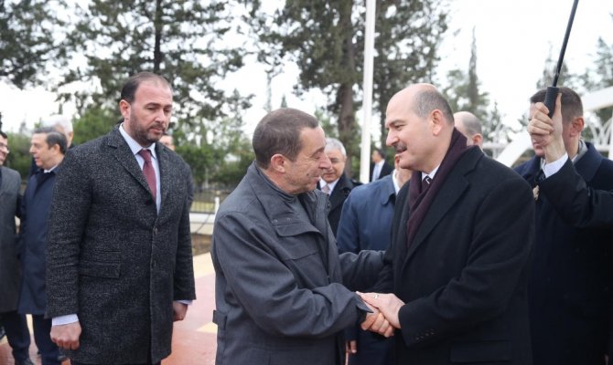 Bakan Soylu’dan Denktaş ailesine taziye ziyareti