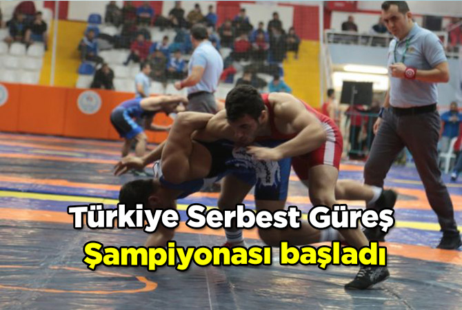 Türkiye Serbest Güreş Şampiyonası başladı