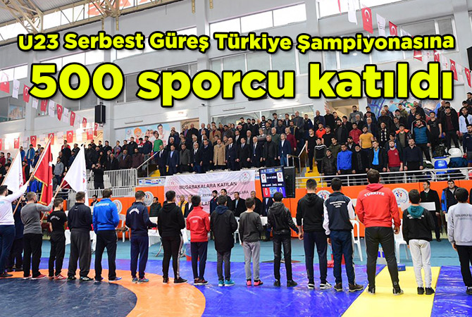 U23 Serbest Güreş Türkiye Şampiyonasına 500 sporcu katıldı