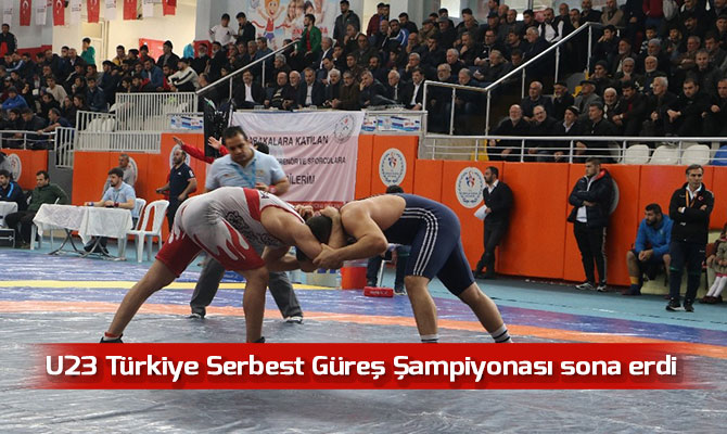 U23 Türkiye Serbest Güreş Şampiyonası sona erdi