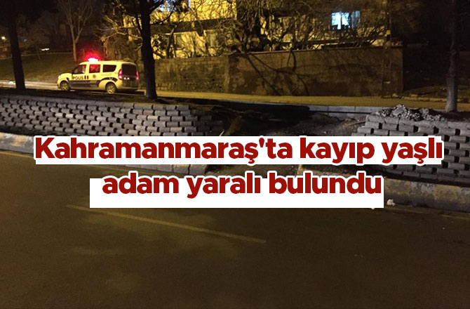 Kahramanmaraş'ta kayıp yaşlı adam yaralı bulundu