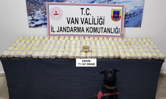 Van’da 71 kilo eroin ele geçirildi