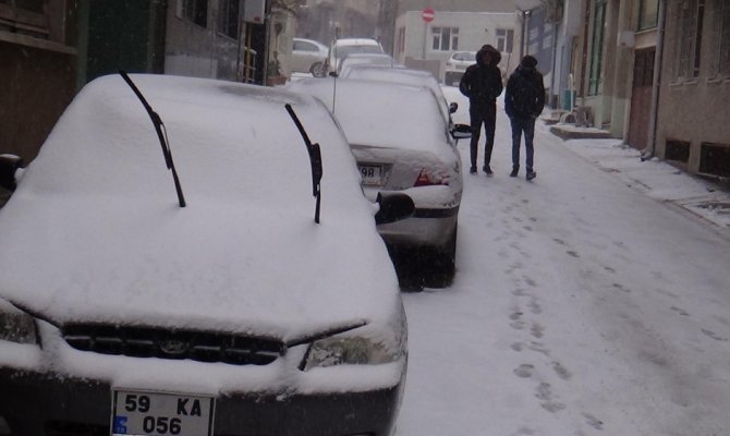 Tekirdağ beyaza büründü